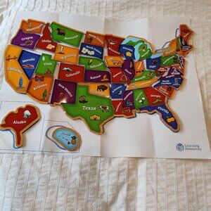 Learning Resources magnetic 44 piece USA puzzle